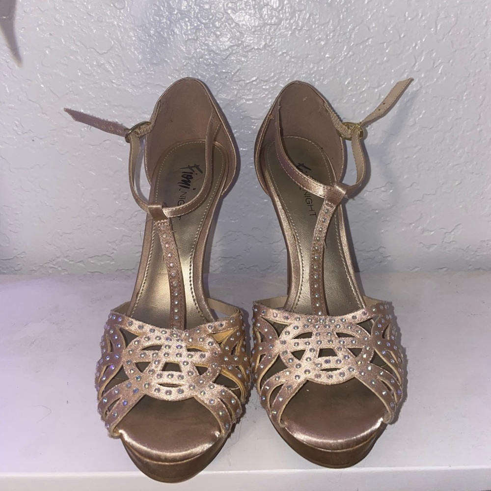 Champagne / Rose Gold Heels - prom/weddings